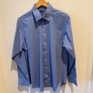 Seize sur Vingt Blue Button Up Dress Shirt size 17 (x 35)